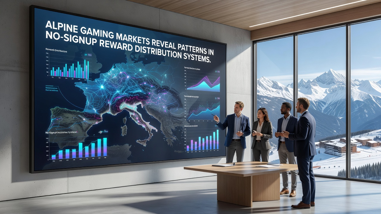 Data visualization of no-signup reward distribution patterns across Alpine regions